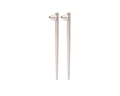 Scala Drop Earrings Silver